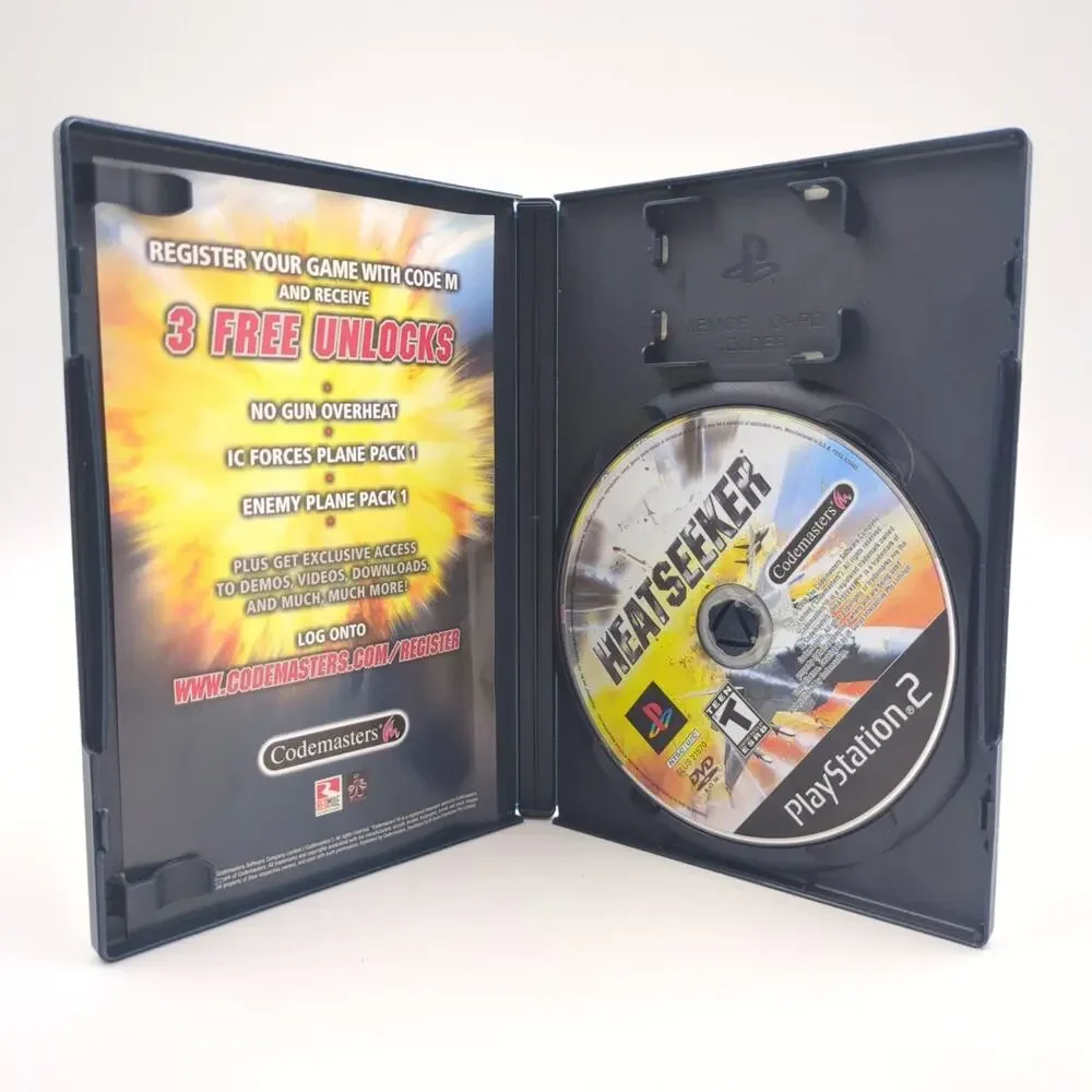 Heatseeker PlayStation 2 PS2 Video Game Aerial Combat Action Tested Codemasters
